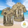 Purdue Boilermakers Short Sleeve Button Up Tropical Hawaiian Shirt