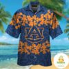Short Sleeve Auburn Tigers Tropical Hawaiian Shirt