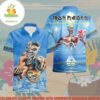 Iron Maiden Seventh Son Hawaiian Shirt Beach Short Surreal Blue