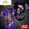 Custom Minnesota Vikings NFL Baseball Jersey Gift for Fans