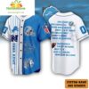 Detroit Lions NFL Jersey Custom Blue White Baseball Jersey Gift for Fans