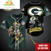 Green Bay Packers Custom Baseball Jersey NFL Gift for Fans