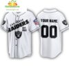 Las Vegas Raiders NFL Personalized Baseball Jersey