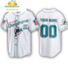 Miami Dolphins Custom Baseball Jersey NFL Gift for Fans