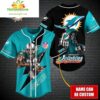 Miami Dolphins NFL Custom Baseball Jersey Gift for Fans