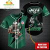New York Jets NFL Custom Baseball Jersey by Rebsuke