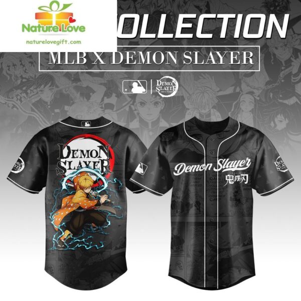 Demon Slayer Zenitsu Agatsuma MLB Baseball Jersey MLB Gift for Fans