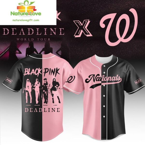Washington Nationals Blackpink 2025 Tour Jersey MLB Gift for Fans