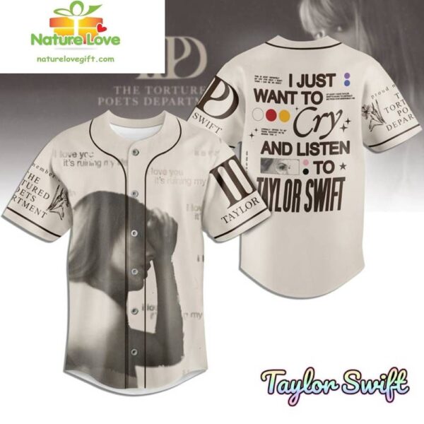 Taylor Swift Cry Baseball Jersey Gift for Fans