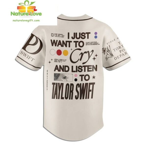 Taylor Swift Cry Baseball Jersey Gift for Fans