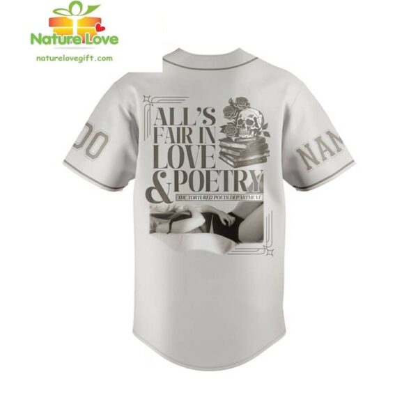 Taylor Swift Tortured Poets Baseball Jersey Custom Gift for Fans