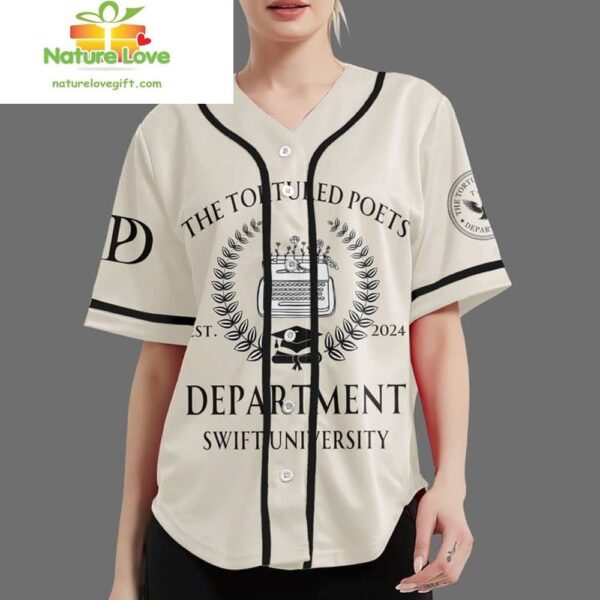 Taylor Swift Tortured Poets Baseball Jersey Custom Swiftie Gift