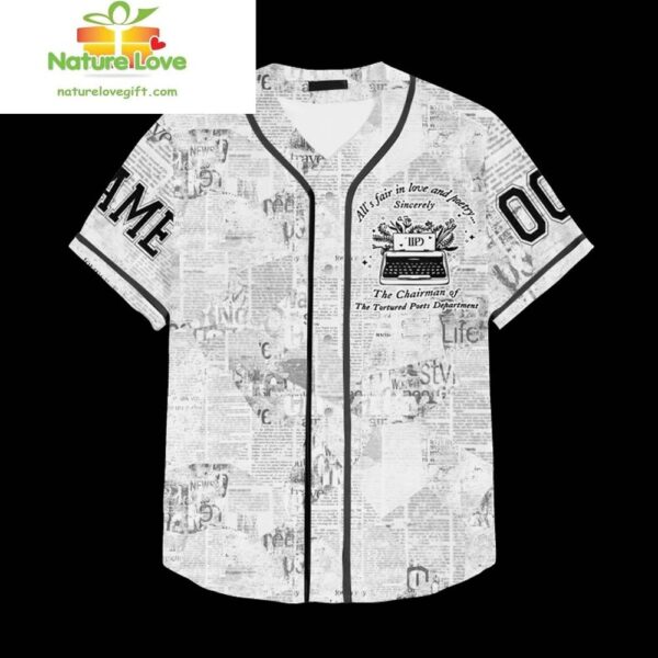 Taylor Swift TTPD Baseball Jersey The Chairman Gift for Fans