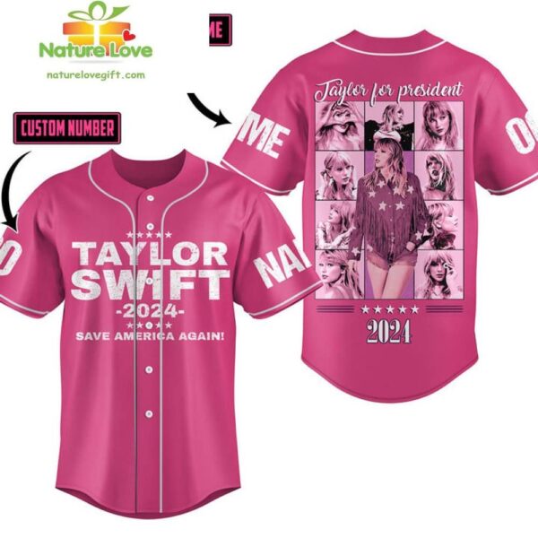 Taylor SwiftSave America Baseball Jersey Custom Gift for Fans
