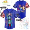 Custom Bluey 4th of July Baseball Jersey Gift for Fans