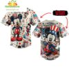 Custom Mickey Mouse 4th of July Baseball Jersey Gift for Fans