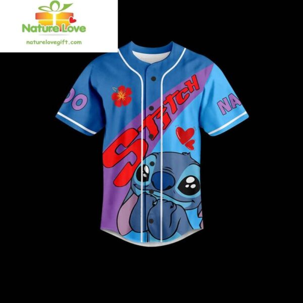 Custom Stitch Spirit Animal Baseball Jersey Disney Gift for Fans
