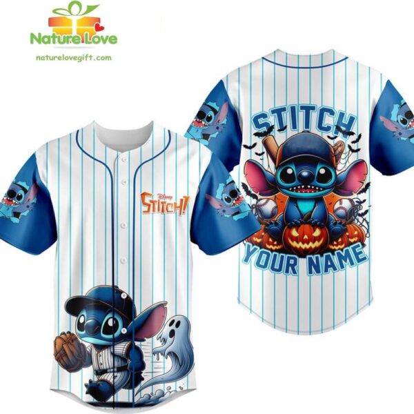 Disney Stitch Halloween 2025 Baseball Jersey Custom Gift for Fans