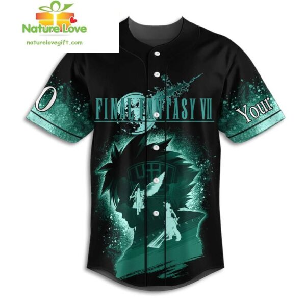 Final Fantasy VII Custom Name Baseball Jersey Gift for Fans