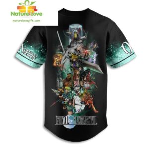 Final Fantasy VII Custom Name Baseball Jersey