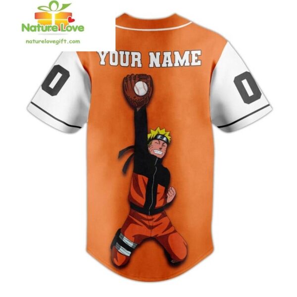 Naruto Uzumaki Custom Name Baseball Jersey Gift for Fans