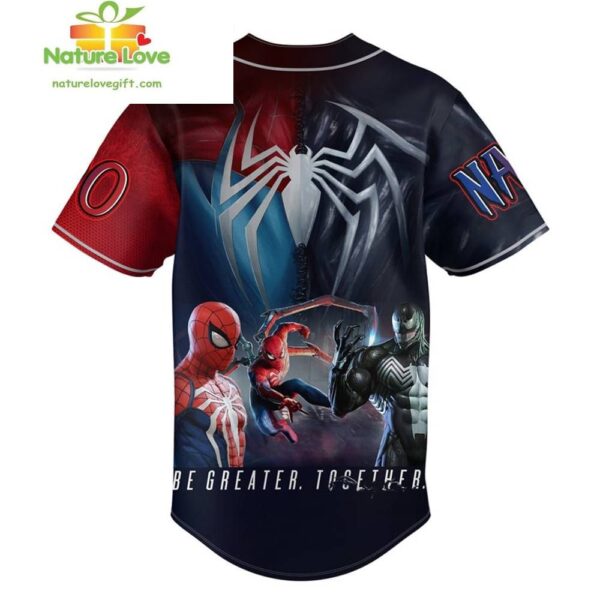 Spider-Man Venom Baseball Jersey Custom Gift for Fans