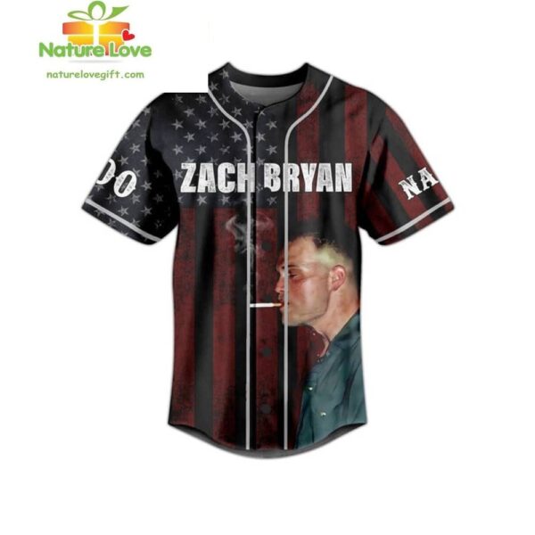Zach Bryan Baseball Jersey Custom Happy Independence Day Gift for Fans