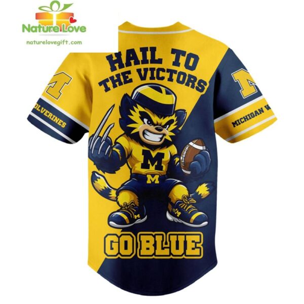Michigan Wolverines Baseball Jersey NCAA Hail To The Victors Gift for Fans