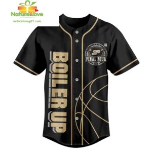 Purdue Boilermakers NCAA Final Tour Baseball Jersey
