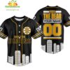 Boston Bruins Fear The Bear Custom Baseball Jersey