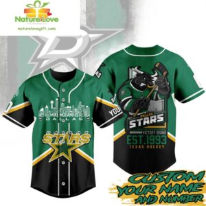 Dallas Stars NHL Hockey Jersey Custom Baseball Gift for Fans