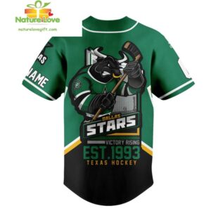 Dallas Stars NHL Texas Hockey Customized Baseball Jersey