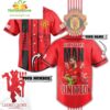 Manchester United Baseball Jersey Custom Glory Glory Gift for Fans