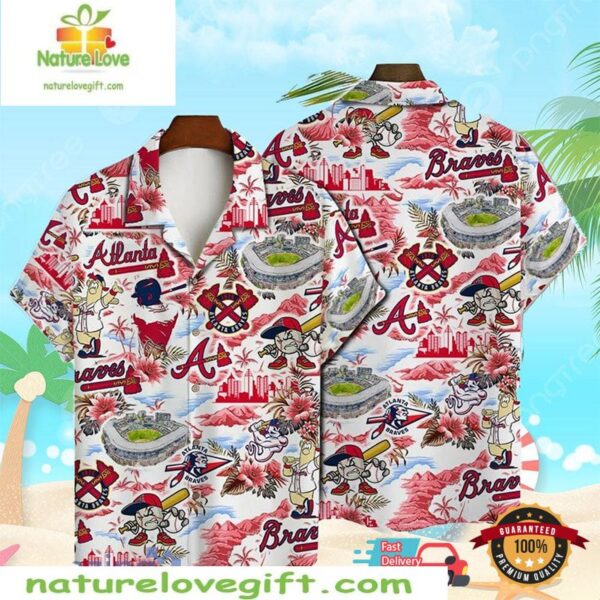 Atlanta Braves Hawaiian Shirt Baseball Fan Gear MLB Lover Gift