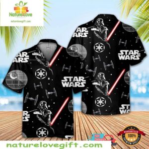 Darth Vader Hawaiian Shirt Black Series Gift for Beach Vacation