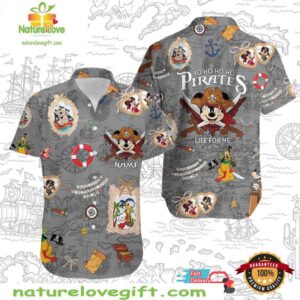 Disney Pirates Of The Caribbean Hawaiian Shirt