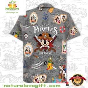 Custom Disney Pirates Of The Caribbean Hawaiian T shirt Print your thoughts. Tell your stories. 2