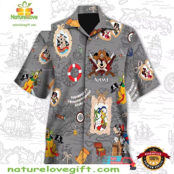 Disney Pirates Of The Caribbean Hawaiian Shirt