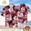Dr Pepper Hawaiian Shirt Summer Flower Pattern