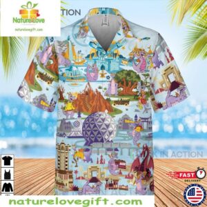 Disney Figment Funny Hawaiian Set Epcot Figment Hawaiian Shirt Print your thoughts. Tell your stories. 2