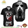Friday the 13th Jason Voorhees Hawaiian Shirt Horror Movie Lover Gift