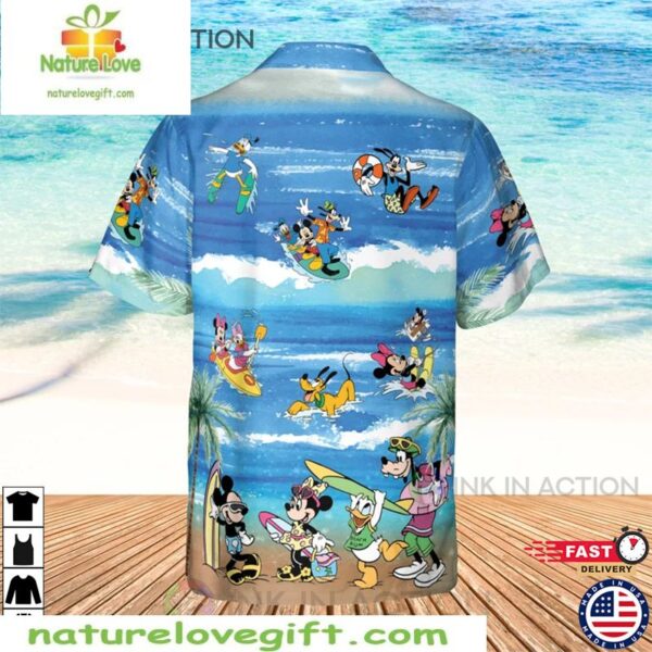 Mickey Mouse Hawaiian Shirt Disney Summer Minnie Tropical Aloha