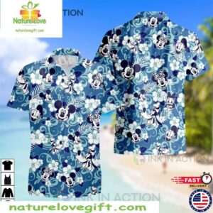 Mickey Mouse Hawaiian Shirt Floral Aloha Summer Outfit