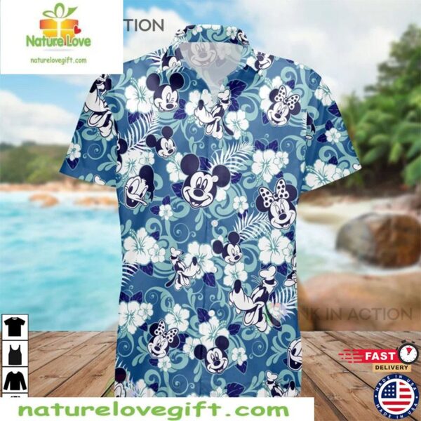 Mickey Mouse Hawaiian Shirt Floral Aloha Summer Outfit