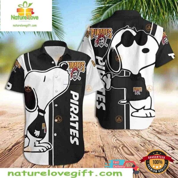 Pittsburgh Pirates Snoopy Hawaiian Shirt MLB Fan Gear