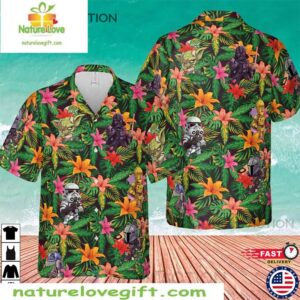 Star Wars Hawaiian Shirt Disney Aloha Vibes Tropical Button Up Shirts