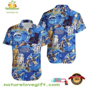 Star Wars Hawaiian Shirt Gift for Movie Fans Movie Lover Gift