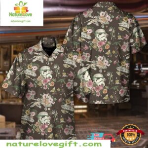 Star Wars Stormtrooper Flower Vintage Star Wars Hawaiian Shirt Print your thoughts. Tell your stories. 2