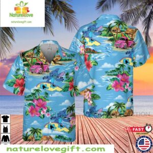Stitch Hawaii Shirt Funny Summer Beach Aloha Movie Lover Gift