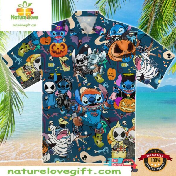 Stitch Hawaiian Shirt Disney Halloween Aloha Shirts